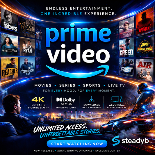 【100% STABLE 】 Prime Video 100% Original Premium Account｜1 Profile