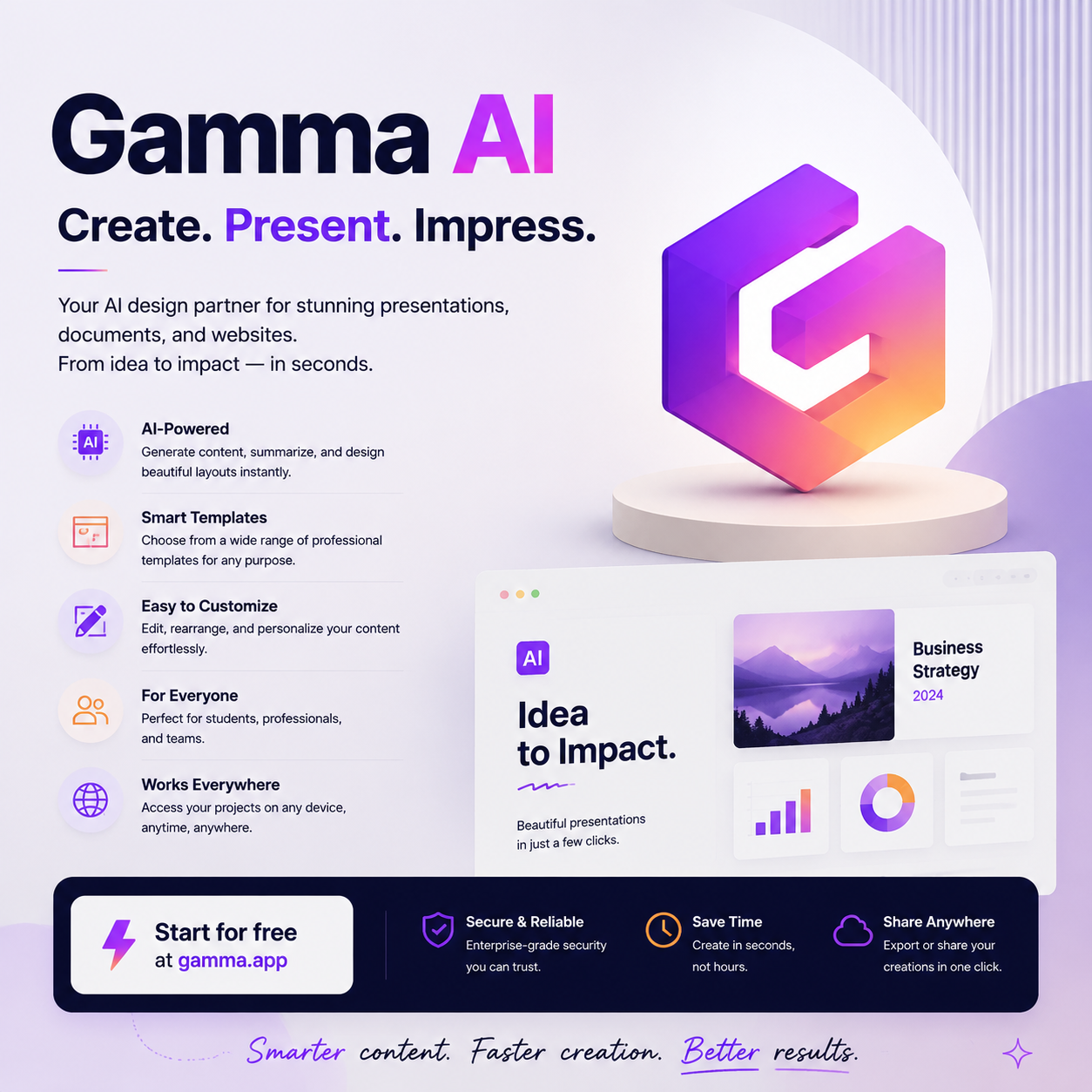 Gamma AI – AI Presentation & Design Tool
