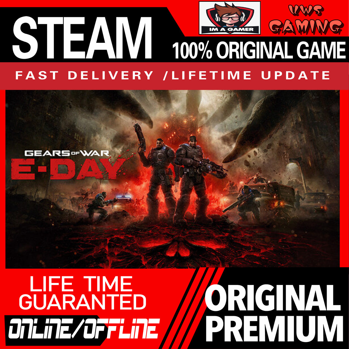 Gears of War: E-Day Premium Edition STEAM | PC Original Game Account (ONLINE & OFFLINE)