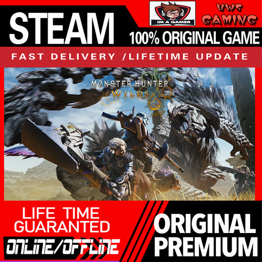 Monster Hunter Wilds Premium Deluxe Edition STEAM Game Account [Online & Offline]  PC GAME